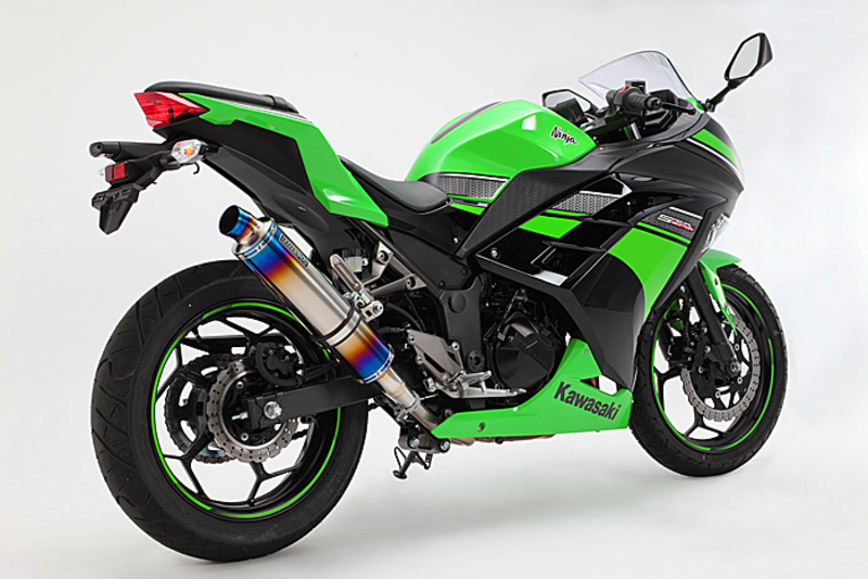 NINJA250ビームスマフラーヒートチタン　スリップオン　政府認証　13〜17 BEAMS ビームス R-EVO2 ヒートチタンサイレンサー 政府認証
