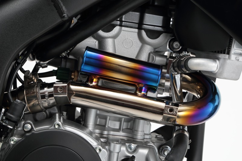 サブチャンバー付き フロントパイプ チタン：WR250X / WR250R