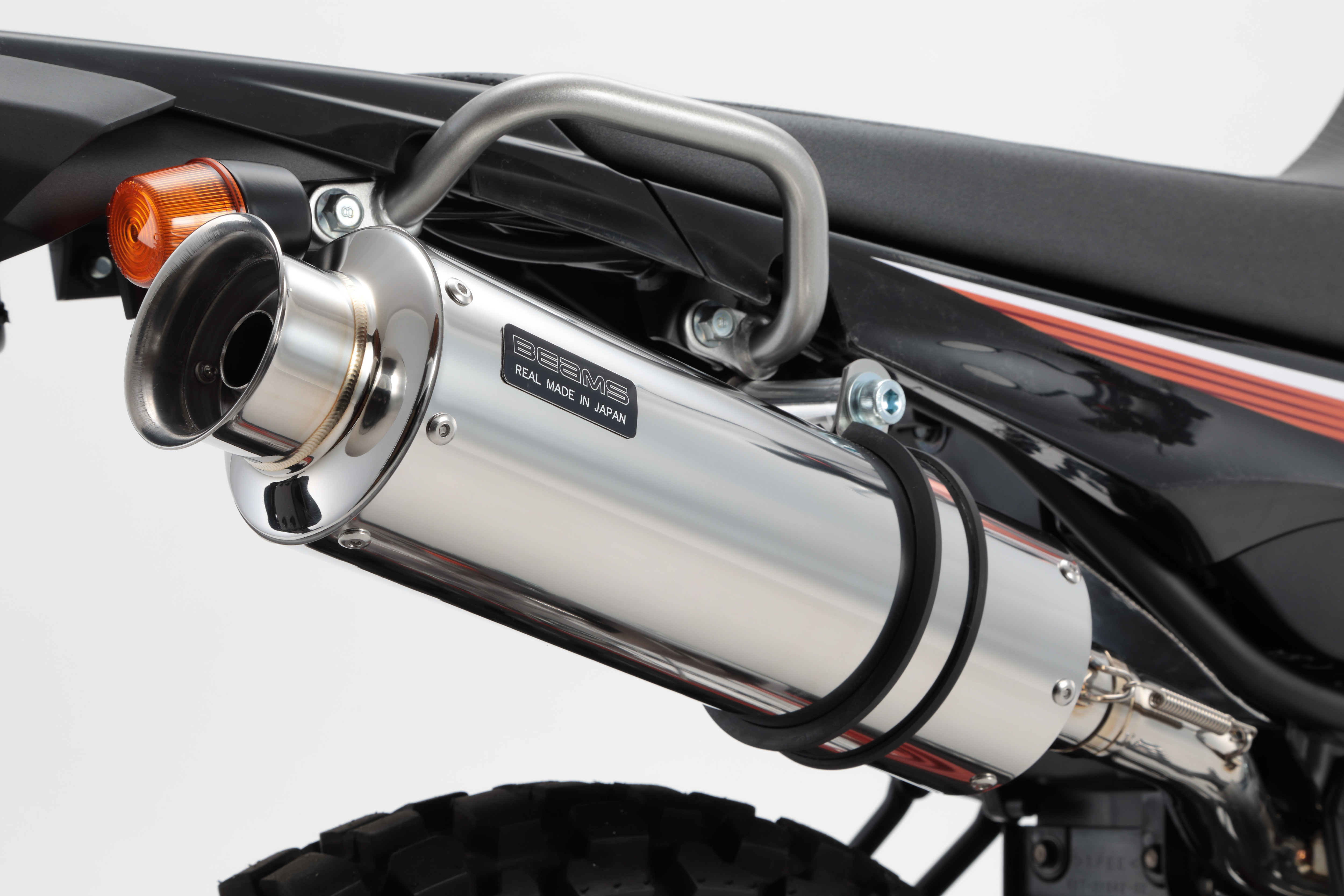 YAMAHAセロー250 BEAMS サブチャンバー付きチタン製パイプ BEAMS ビームス サブチャンバー付き フルチタンフロントパイプ