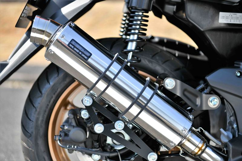 値下げ！送料込みBEAMS フルエキR-EVO ステン政府認証 DAX125用 BEAMS ビームス バイク用 フルエキゾーストマフラー R-EVOチタン