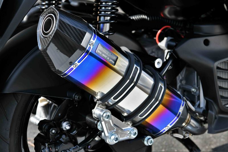 シグナスX4型 BEAMS CORSA-EVOIIマフラー　　カーボン・チタン) BEAMS【 YAMAHA ＞ シグナス X 2016~ /国内モデル 】バイク