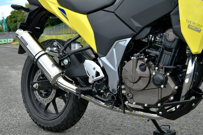 Vストローム250SX BEAMS　R-EVOマフラー BEAMS ビームス R-EVOスリップオンマフラー 政府認証 カーボン V