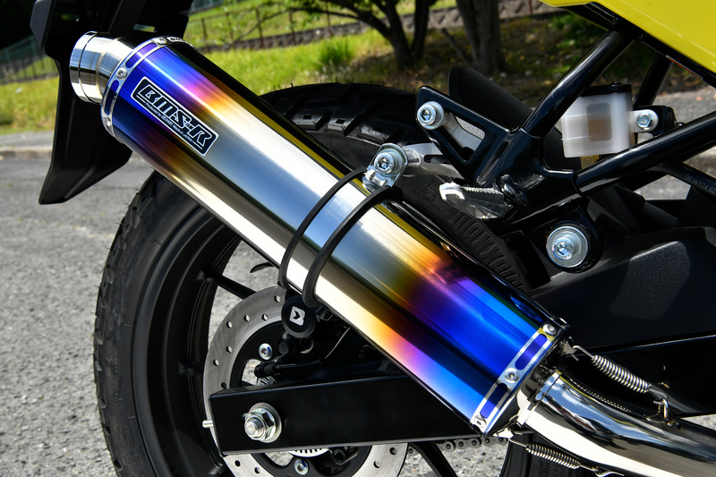 Vストローム250SX BEAMS　R-EVOマフラー R-EVO ヒートチタン フルエキゾースト：Vストローム250SX：政府認証