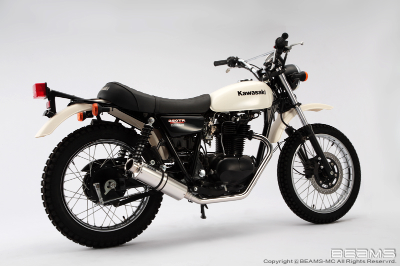 Kawasaki 250TR ステンレス フルエキマフラー［F I車対応］ KAWASAKI カワサキ 250TR オールステンレスマフラー Type1 人気